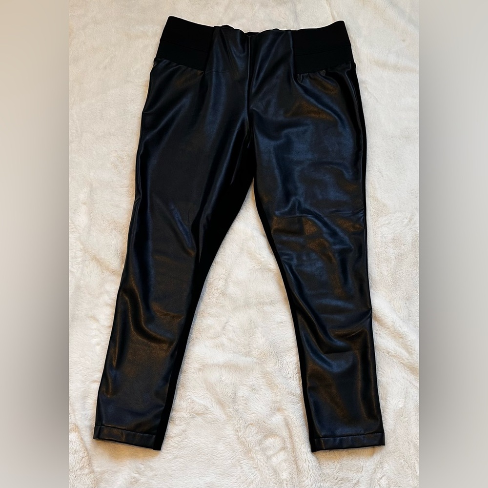 Eloquii Faux Leather Miracle Flawless Legging Size 16